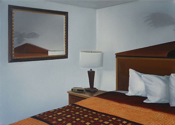 Alina Grasmann: untitled [room 1], 2021, oil on canvas, 25 x 35 cm 

